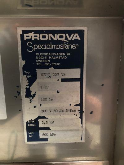 Pronova 225 VR Classicline RVS verpakkingsmachine.5