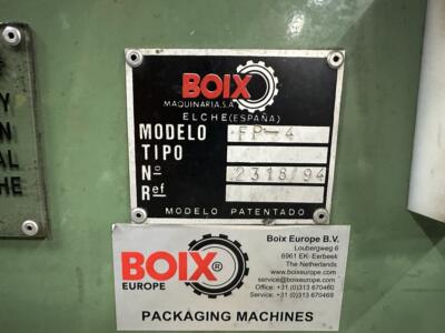 Gebruikte Boix FP-4 trayopzetter inclusief stapelaar.4 Gebruikte Boix FP-4 trayopzetter inclusief stapelaar.4